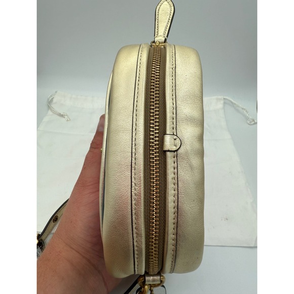 Coach Metallic Color Block Quilted Leather Small Camera Crossbody Bag Purse NWT - Picture 3 of 13